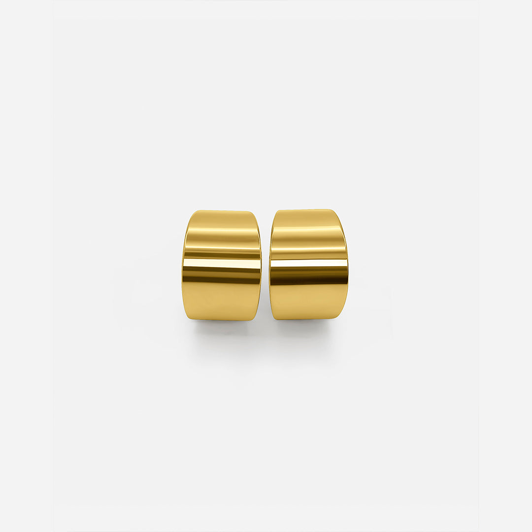 GLOSSY HOOPS GOLD