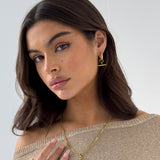 T-BAR HOOPS GOLD
