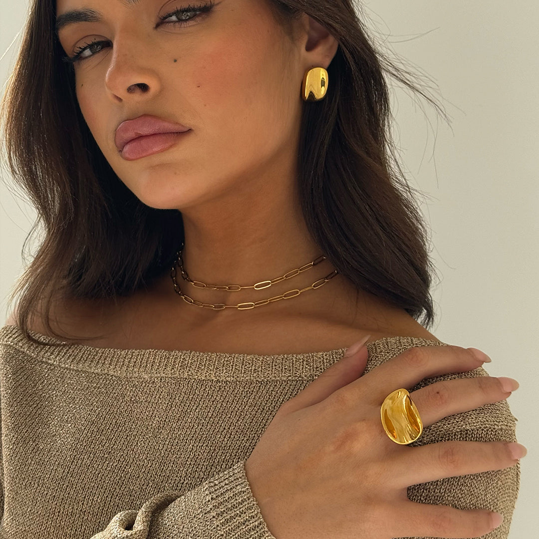 MIRROR RING GOLD