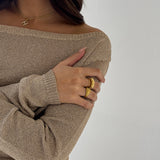 RIPPLE RING GOLD