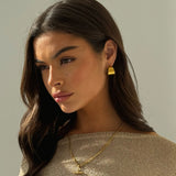 GLOSSY HOOPS GOLD