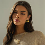 GLOSSY HOOPS GOLD