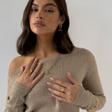 CURVE RING GOLD