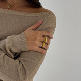 TUBE RING GOLD