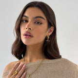 T-BAR HOOPS GOLD
