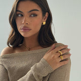 TUBE RING GOLD