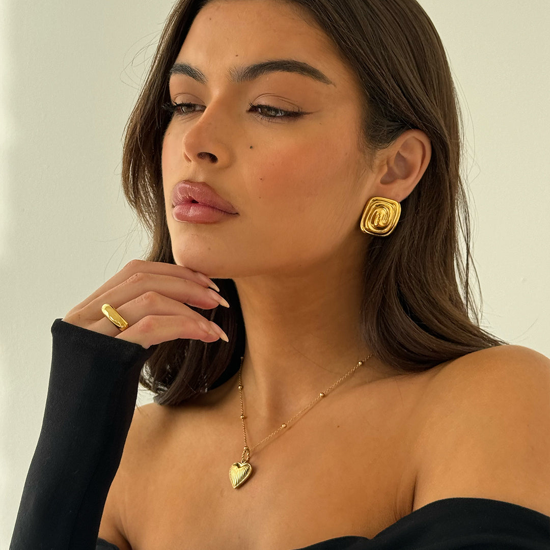 TUBE RING GOLD