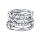 Astrid Fire Red Stacked Ring