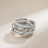 Astrid Fire Red Stacked Ring