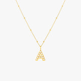 Pearl Initial Necklace