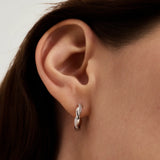 Twisted Pave Hoops