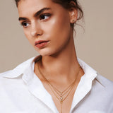 Pave Double Circle Studs