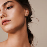 Silver Double Hoops