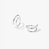 Gold Double Hoops