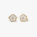Mother of Pearl Flower Huggies