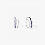 Half Pave Double Hoops