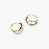 X Cross Double Hoops