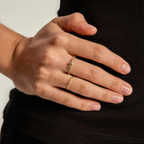 Knot Half Pave Ring