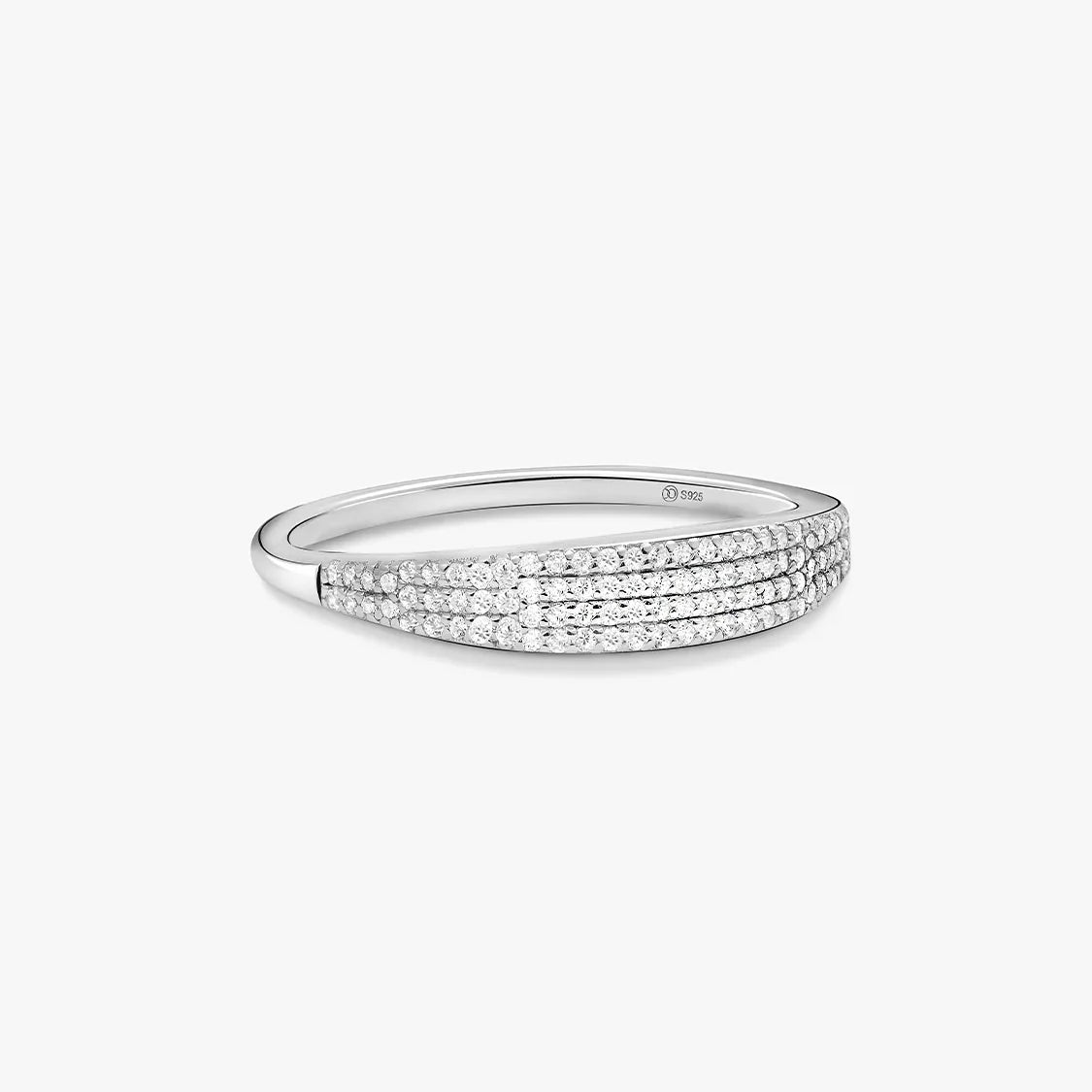 Pave Sapphire Signet Ring