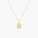 Pearl Initial Necklace