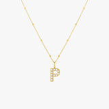 Pearl Initial Necklace