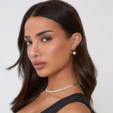 18K GOLD PEARL DETAIL EARRINGS