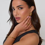 18K GOLD CURVED BRACELET