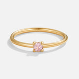 Birthstone 18K Gold Rings