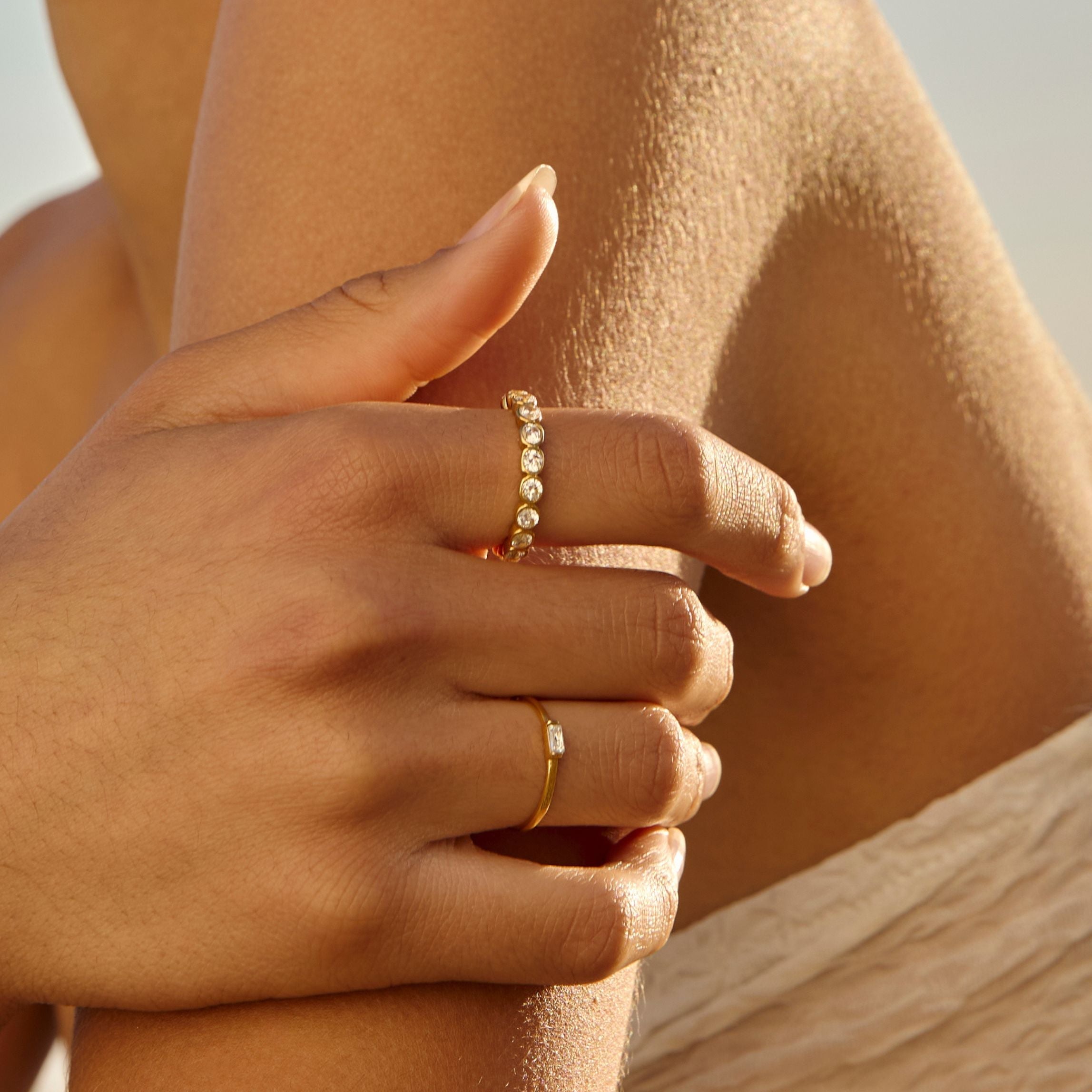 Beaded Sparkly Ring
