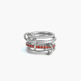 Astrid Fire Red Stacked Ring