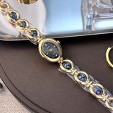 Aubrielle Women's Watch - Elegant Quartz Timepiece with Rhinestone Dial and Silky Texture for Ladies